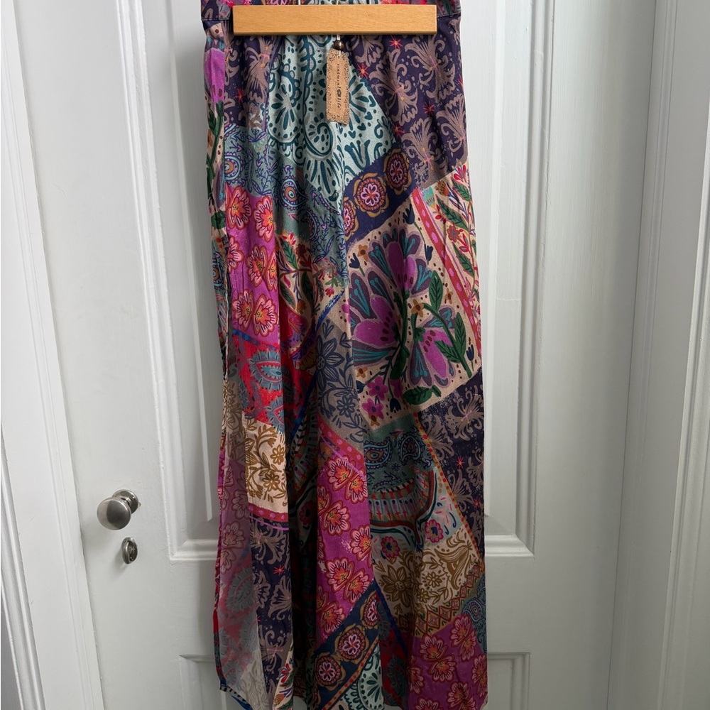 NATURAL LIFE Vibrant Patchwork Maxi Skirt